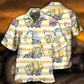 Excavator Creative Pattern Hawaiian Shirt For Tropical Holidays, Outdoor Gatherings, And Everyday Comfort
