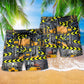 Power Truck Warning Heavy Duty Color Beach Shorts Print View For Coastal Escapes And Casual Outings