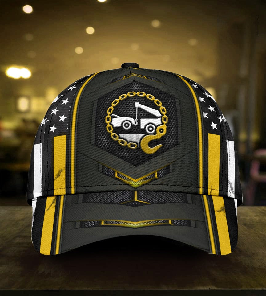 Truck Black Yellow Classic Cap For Weekend Adventures Festivals And Gift Giving