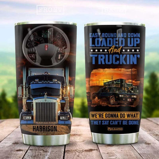 Truck Driver Personalized 20 Oz Tumbler For Coffee Travel And Daily Drinks