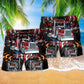 Truck Keep On Rolling Hawaiian Print Beach Shorts For Vehicle Lover Vacation Wear
