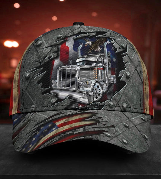 Truck American Ride With Pride Classic Cap For Beach Vacations Outdoor Trips And Everyday Comfort
