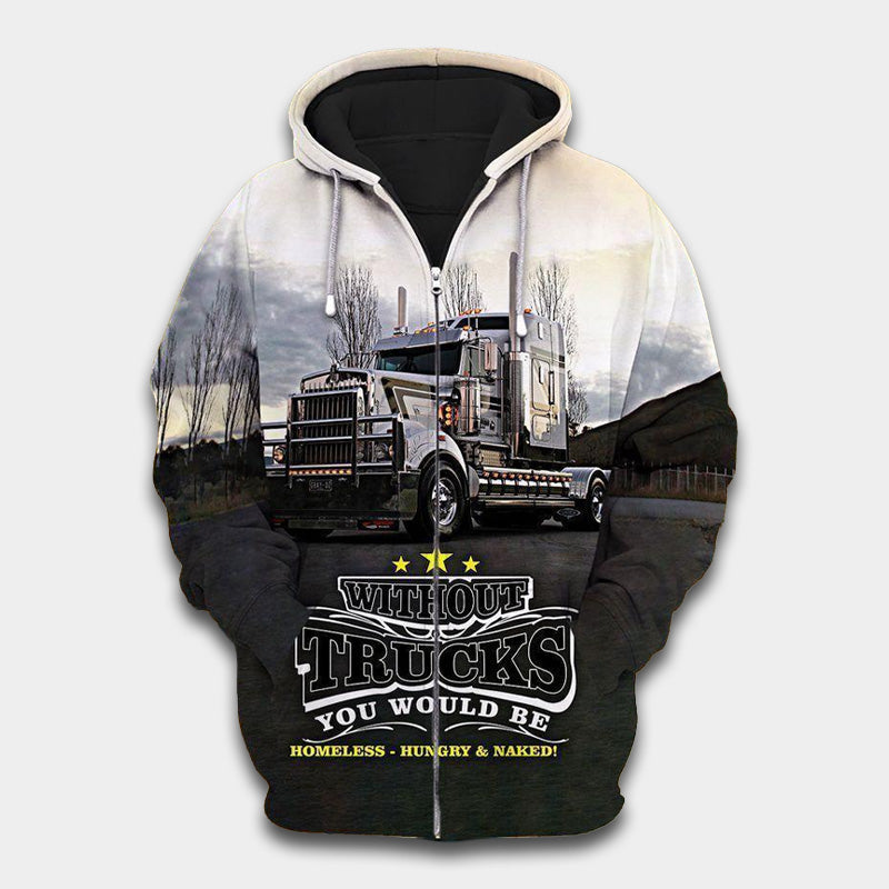 Truck Without Hoodie For Motor Culture Casual Wear Holidays And Thoughtful Gifts