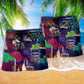 Truck Drivers Smoke Beach Shorts Pattern Detail For Holiday Travel And Laid Back Daily Wear