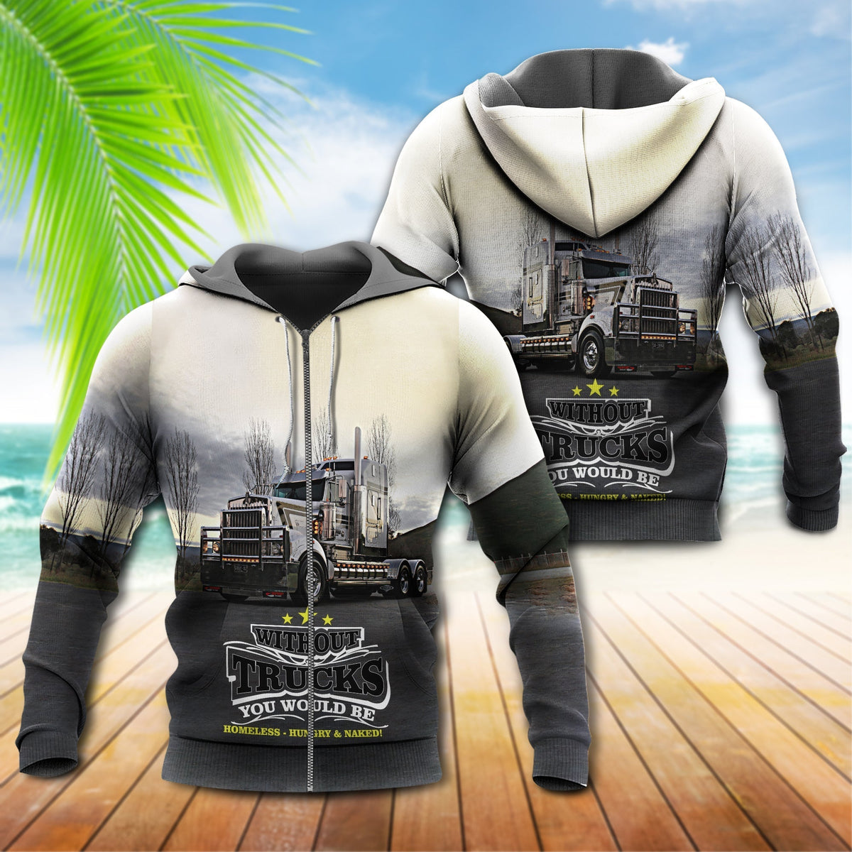 Truck Life Road Humor Hoodie For Automotive Enthusiasts Road Trips And Casual Everyday Wear