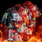 Truck Hot Racing Fire Hawaiian Shirt Design View For Resort Travel And Thoughtful Gifting