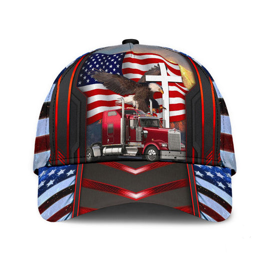 Cool Eagle Truck American Classic Cap For Vacations Festivals Parties And Everyday Outfits