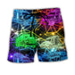 Neon Colorful Trucker Beach Shorts For Casual Day Trips And Everyday Comfort