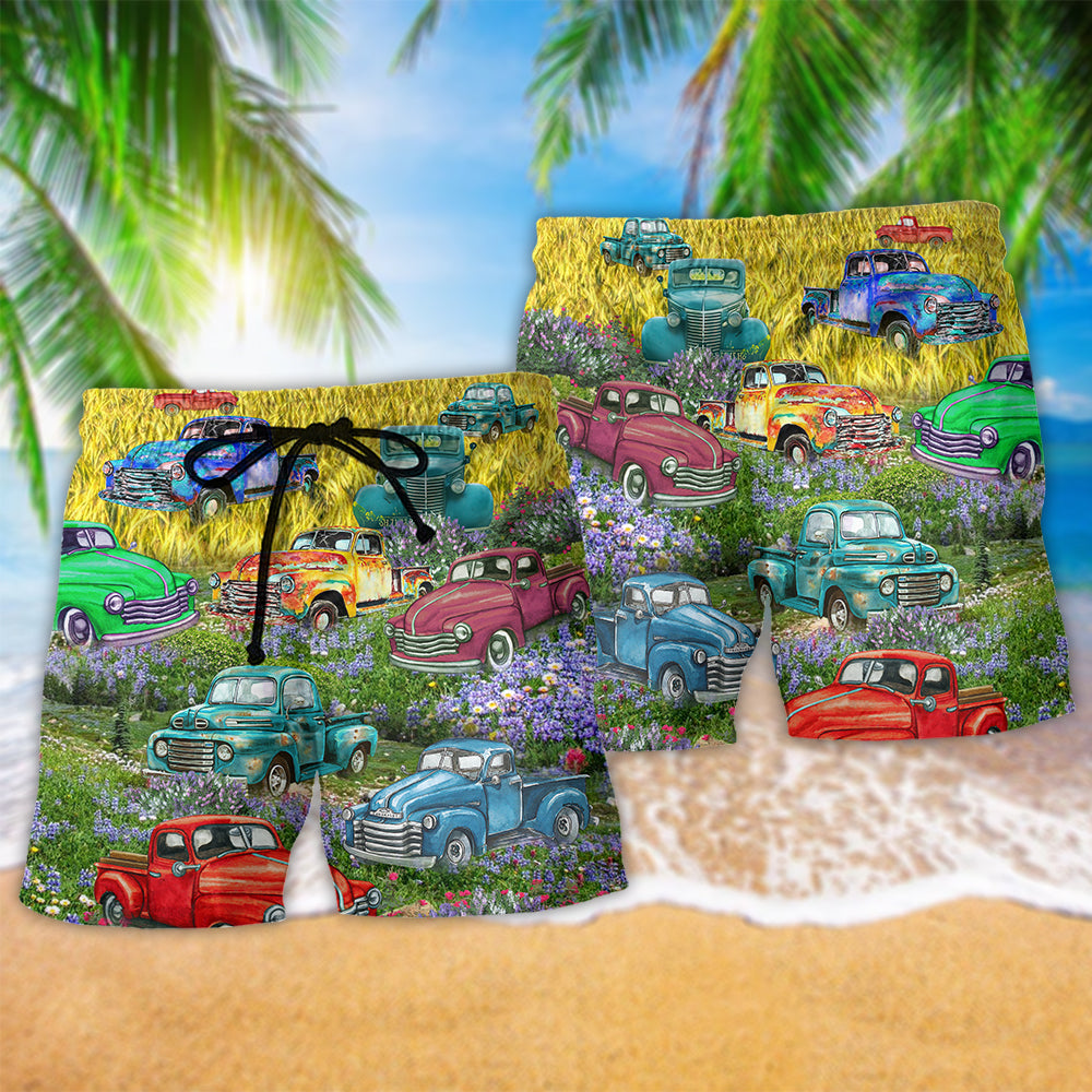 Truck Pickup Trucks This Is How I Roll Hawaiian Beach Shorts For Outdoor Adventures And Comfort