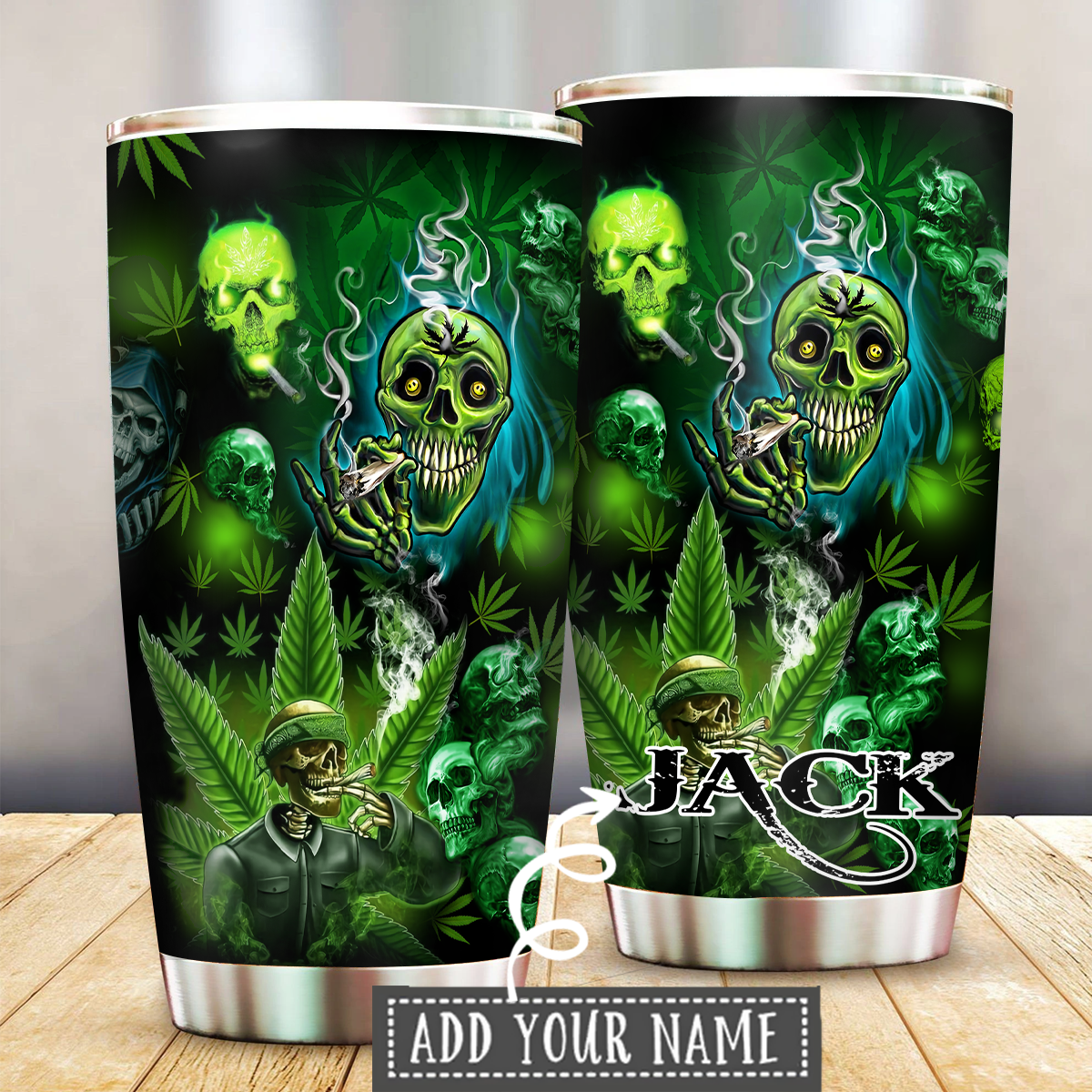 Skull High Personalized 20 Oz Tumbler For Coffee Travel And Daily Drinks