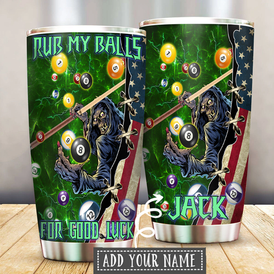 Billiard Good Luck Personalized 20 Oz Tumbler For Coffee Travel And Daily Drinks