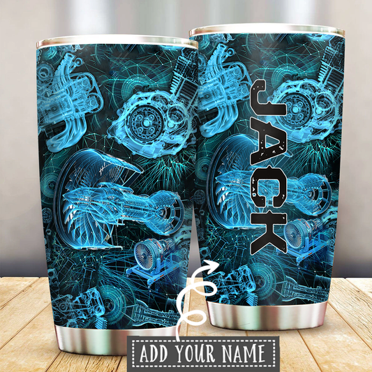 Engines Is My Life Personalized 20 Oz Tumbler For Coffee Travel And Daily Drinks