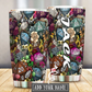 Hippie D20 Floral Personalized 20 Oz Tumbler For Coffee Travel And Daily Drinks