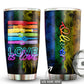 LGBT Love Is Love Colorful Personalized 20 Oz Tumbler For Coffee Travel And Daily Drinks