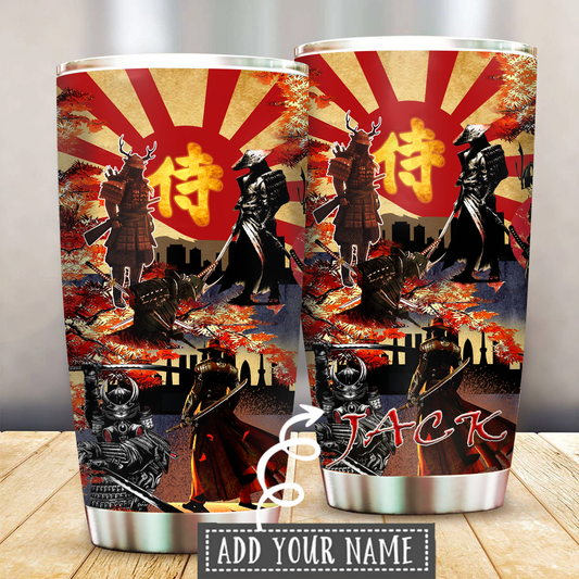 Samurai Life Personalized 20 Oz Tumbler For Coffee Travel And Daily Drinks