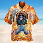 Turkey Love Autumn Love America Hawaiian Shirt For Summer Vacation Beach Travel And Relaxed Casual Wear