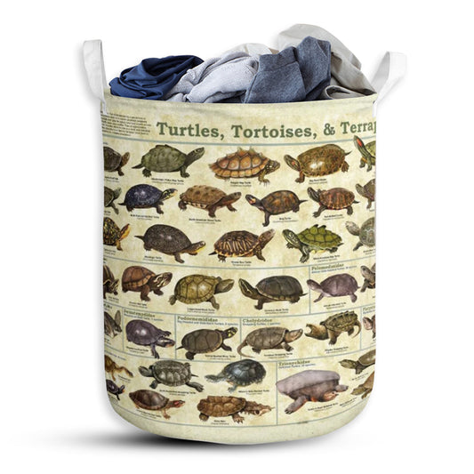 Turtle All Types Diversity Laundry Basket For Bathroom Bedroom Storage