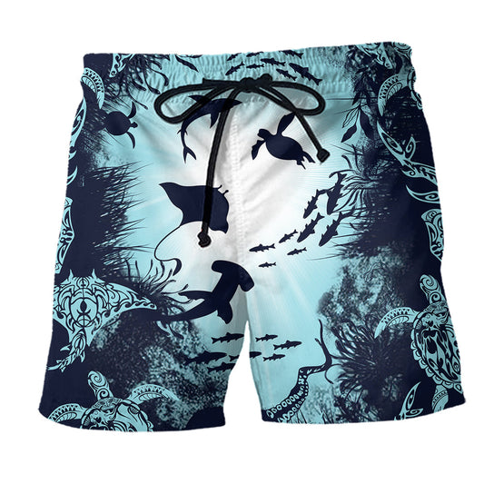Ocean Turtle Beach Shorts For Island Getaways And Comfortable Daily Use
