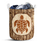 Turtle Bark Wood Style Laundry Basket For Bathroom Bedroom Storage