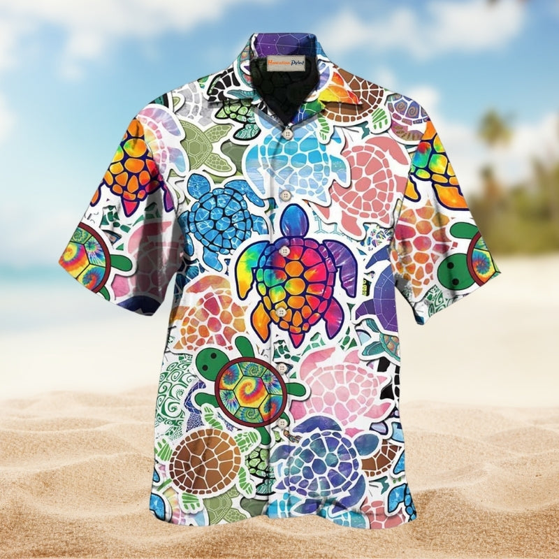 Vintage Gardening Plants Hawaiian Shirt Collar And Front View For Vacation Style