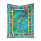 Colorful Turtle Lover Flannel Blanket For Cozy Bedroom Sofa Decor