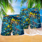 Turtle Go With Flow Beach Shorts Design Detail For Coastal Escapes And Daily Wear