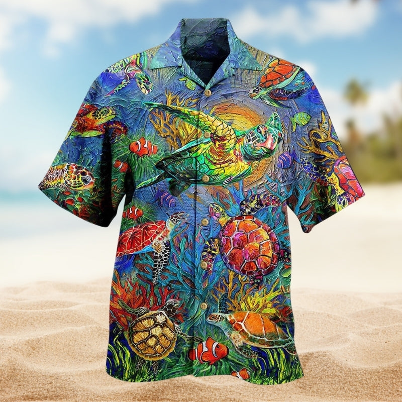 Turtle Turtley Hawaiian Shirt For Coastal Getaways, Outdoor Gatherings, And Thoughtful Gift Giving