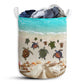 Turtle In The Sea Laundry Basket For Bathroom Bedroom Storage