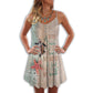 Turtle Love Beach Everytime V-Neck Sleeveless Cami Dress For Ocean Lovers And Sunny Getaways