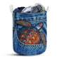 Turtle Jean Pocket Style Laundry Basket For Bathroom Bedroom Storage