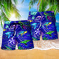 Sea Turtle Beach Shorts Pattern Detail For Sunny Day Activities And Bright Summer Outfits