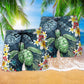 Turtle Love Flowers So Pretty Hawaiian Print Beach Shorts For Marine Inspired Outdoor Wear