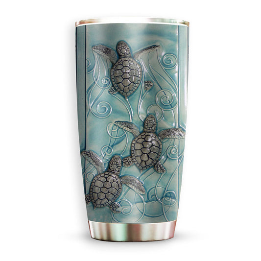 Turtle Lover Ocean 20 Oz Tumbler For Coffee Travel And Daily Drinks
