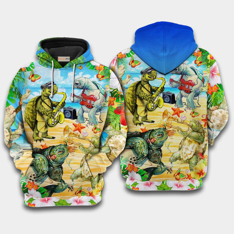 Turtle Loves Music Everyday Hoodie For Studio Sessions Casual Events And Comfortable Daily Style