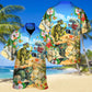 Turtle Music Everyday Hawaiian Shirt For Summer Vacation, Beach Travel, And Relaxed Casual Everyday Wear