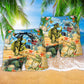 Turtle Loves Music Tiny Cute Beach Shorts For Summer Vacation And Coastal Travel
