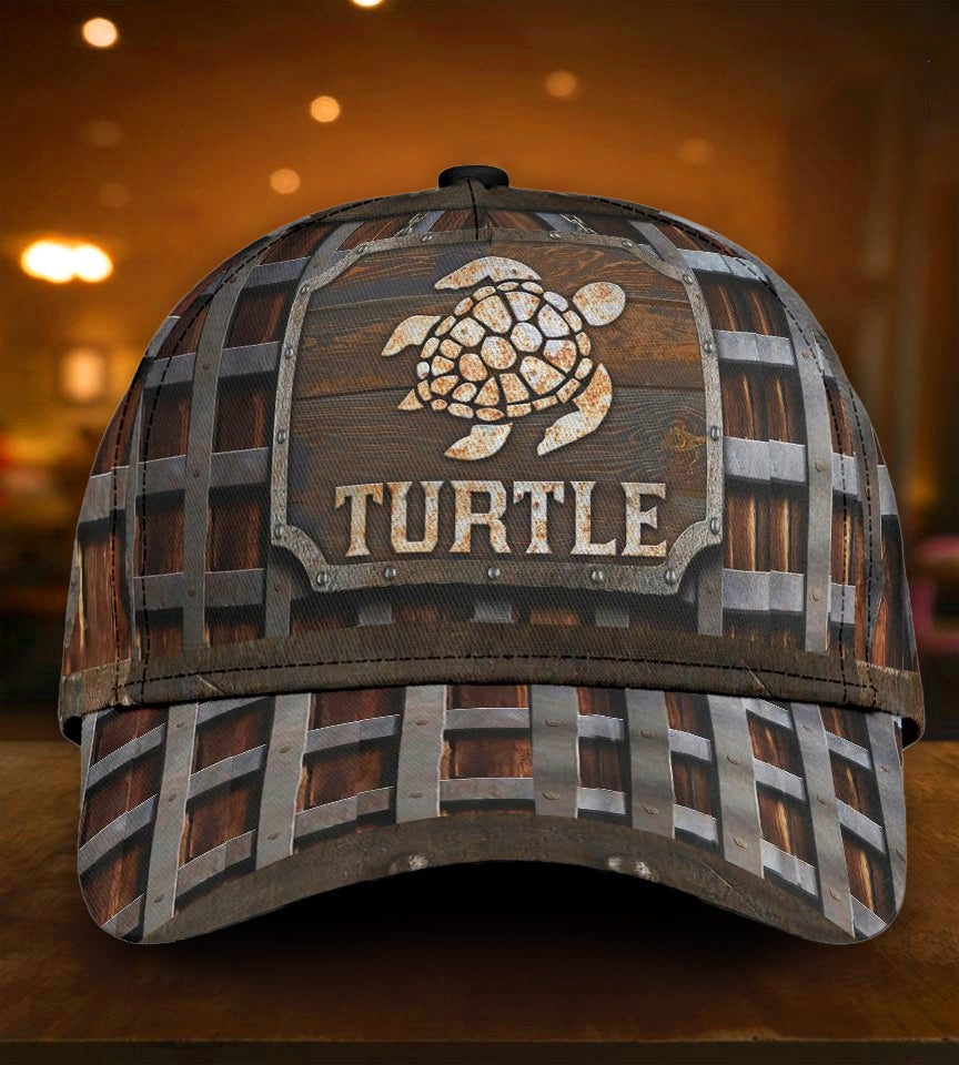 Turtle Metal Pattern Classic Cap For Seasonal Events Outdoor Trips And Everyday Comfort