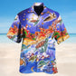 Neon Turtle Light Christmas Hawaiian Shirt For Beach Days, Summer Outings, And Thoughtful Gift Giving