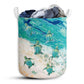 Turtle Ocean Oil Painting Laundry Basket For Bathroom Bedroom Storage