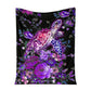 Turtle Purple Turtle Flannel Blanket For Cozy Bedroom Sofa Decor
