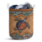 Turtle Rattan Mandala Style Laundry Basket For Bathroom Bedroom Storage