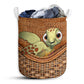Turtle Rattan Texture So Cute Laundry Basket For Bathroom Bedroom Storage