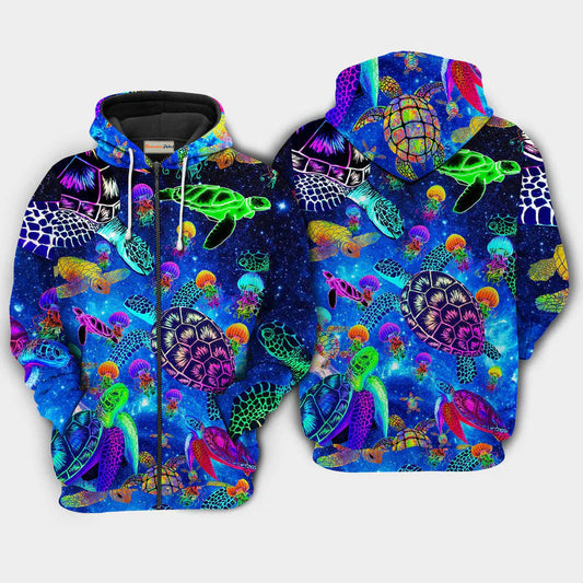 Turtle Sea Glow Hoodie For Ocean Adventures Seasonal Travel And Gift Giving