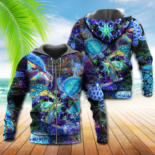 Turtle Ocean Wave Hoodie For Sea Enthusiasts Vacation Style And Comfortable Layering