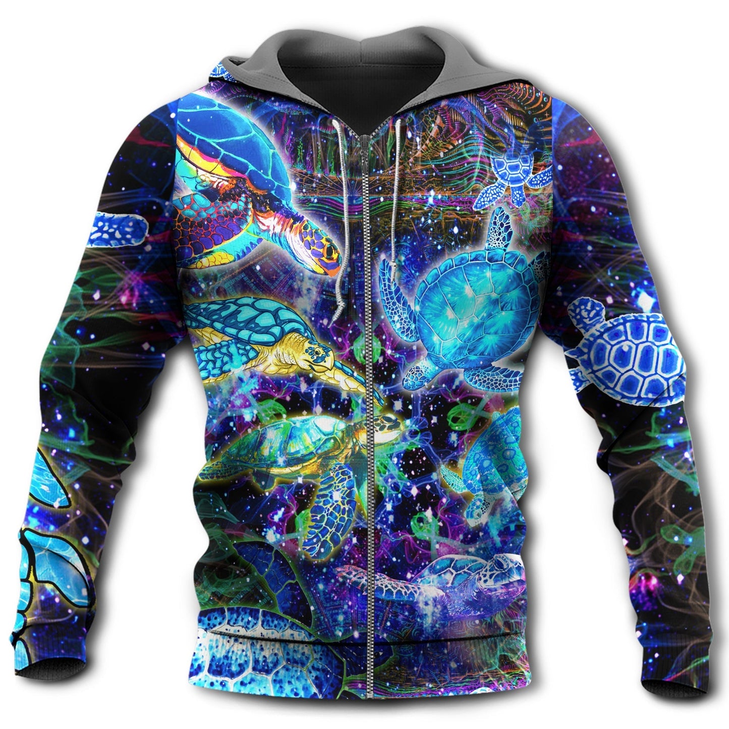 Turtle Ocean Wave Hoodie For Sea Enthusiasts Vacation Style And Comfortable Layering
