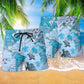 Turtle So Awesome Map Hawaiian Print Beach Shorts For Marine Inspired Outdoor Wear