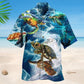 Turtle Swimming Sea Hawaiian Shirt For Coastal Getaways, Outdoor Gatherings, And Thoughtful Gift Giving