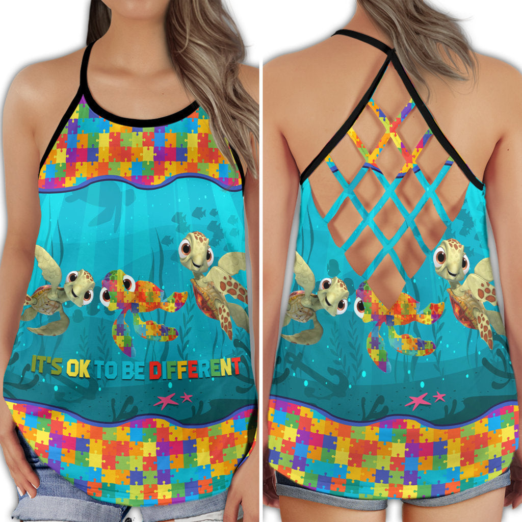 Turtle Swimming To The Moon Hollow Tank Top For Beach Vacations And Casual Wear
