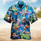 Bold Turtle Turtley Easter Hawaiian Shirt For Resort Trips, Coastal Parties, And Warm Weather Style