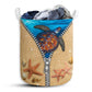 Small Size Turtle Zipper Starfish Blue Laundry Basket For Bathroom Bedroom Storage